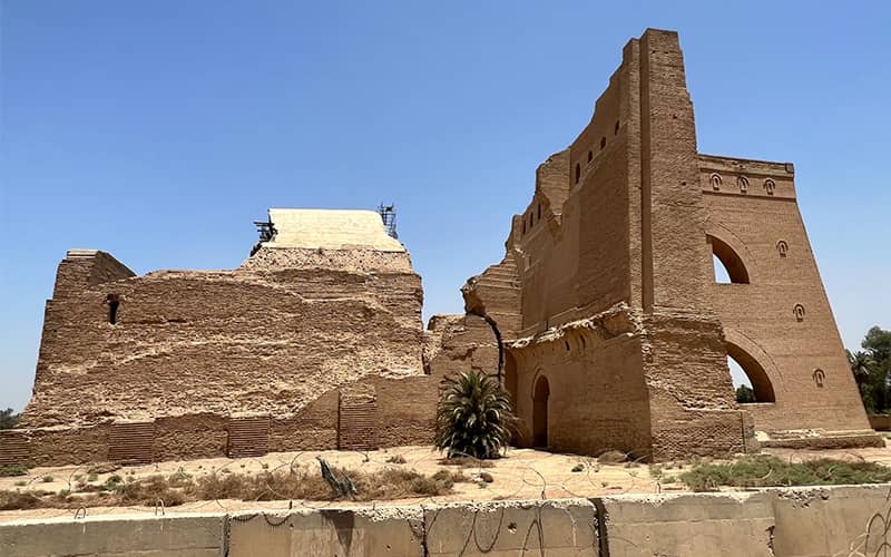 بقایای سازه ای تاریخی در شهر مدائن
