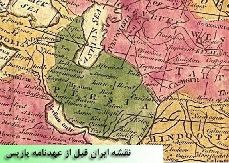 نقشه ایران پیش از جدایی هرات