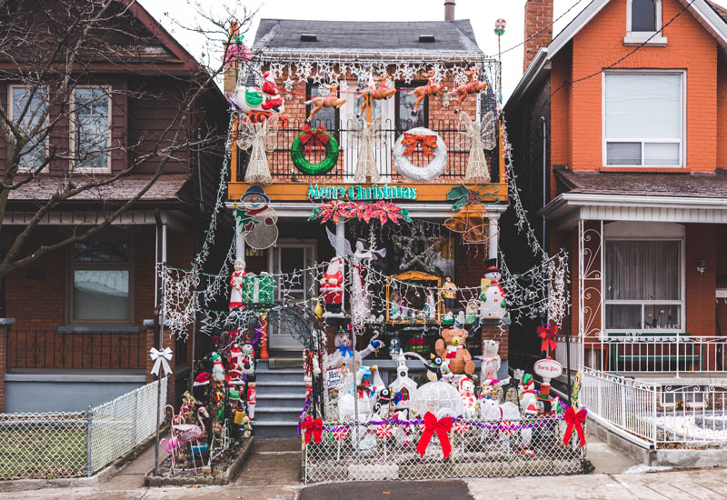 خانه عروسکی کریسمس در آمریکا