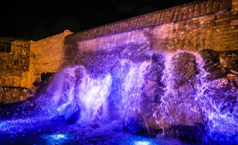 بزرگ‌ترین آبشار مصنوعی ایران در کوهشار مشهد