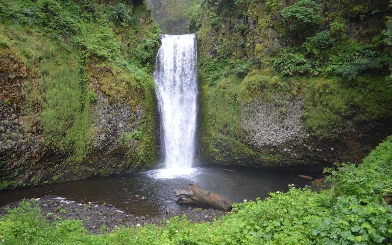 آبشاری کوتاه با حوضچه آب