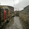 منظره بارانی روستای ورکانه