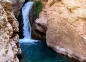 آبشار اخلمد در دره اجنه اخلمد مشهد