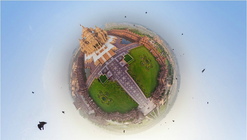 معبد آکشاردام از بالا