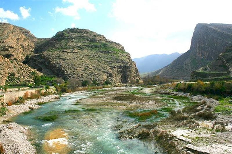 رودخانه شاپور در تنگ چوگان فارس