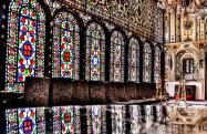 پنجره های خانه تاریخی ملاباشی اصفهان