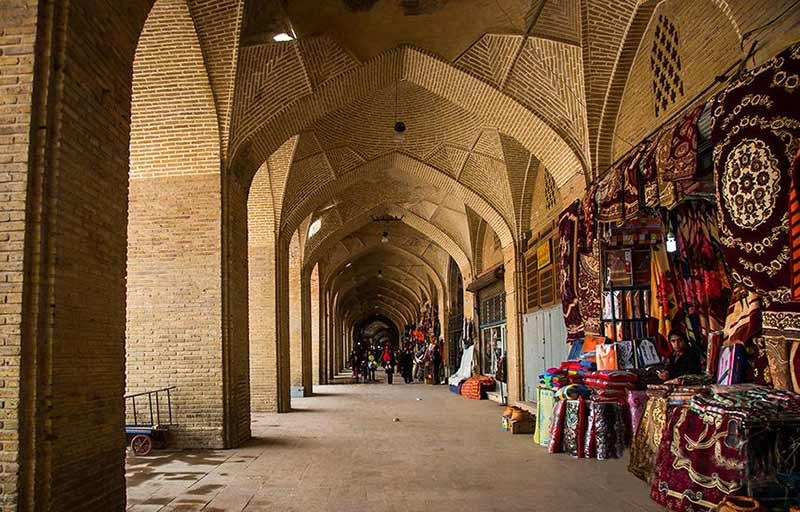 راسته بازار سردار کرمان در روز