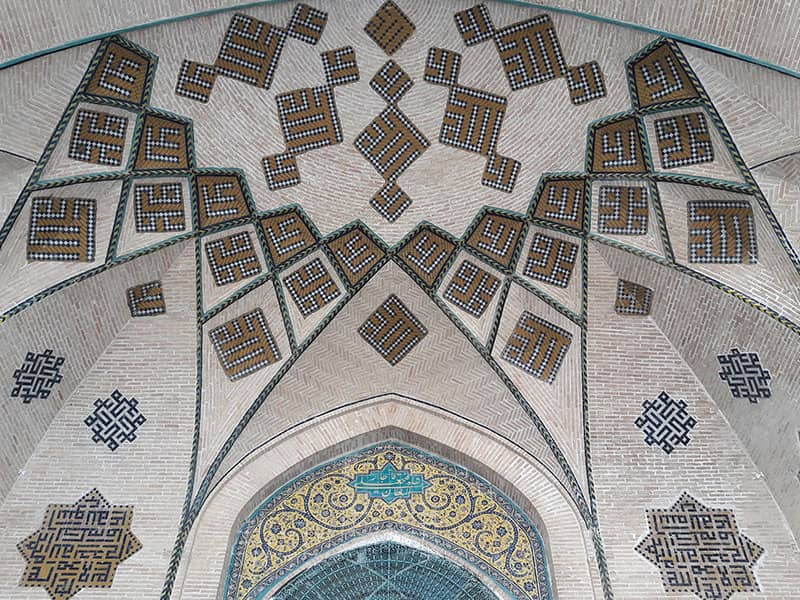 تزیینات مسجد شاه