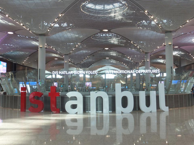 نماد استانبول در فرودگاه بزرگ استانبول