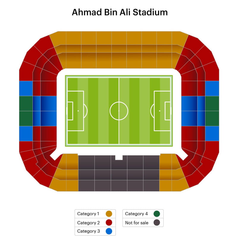نقشه استادیوم احمد بن علی قطر