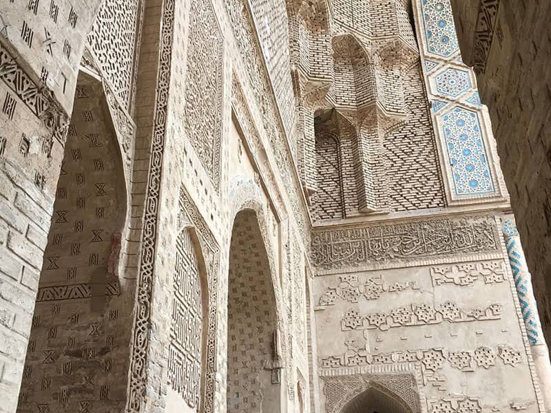 آجرکاری های متنوع مسجد جامع ورامین