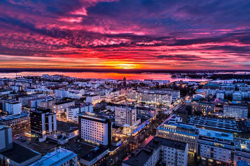 نمایی از شهر واسا در فنلاند