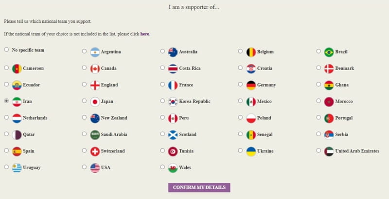 پرچم کشورهای شرکت کننده در جام جهانی ۲۰۲۲ قطر