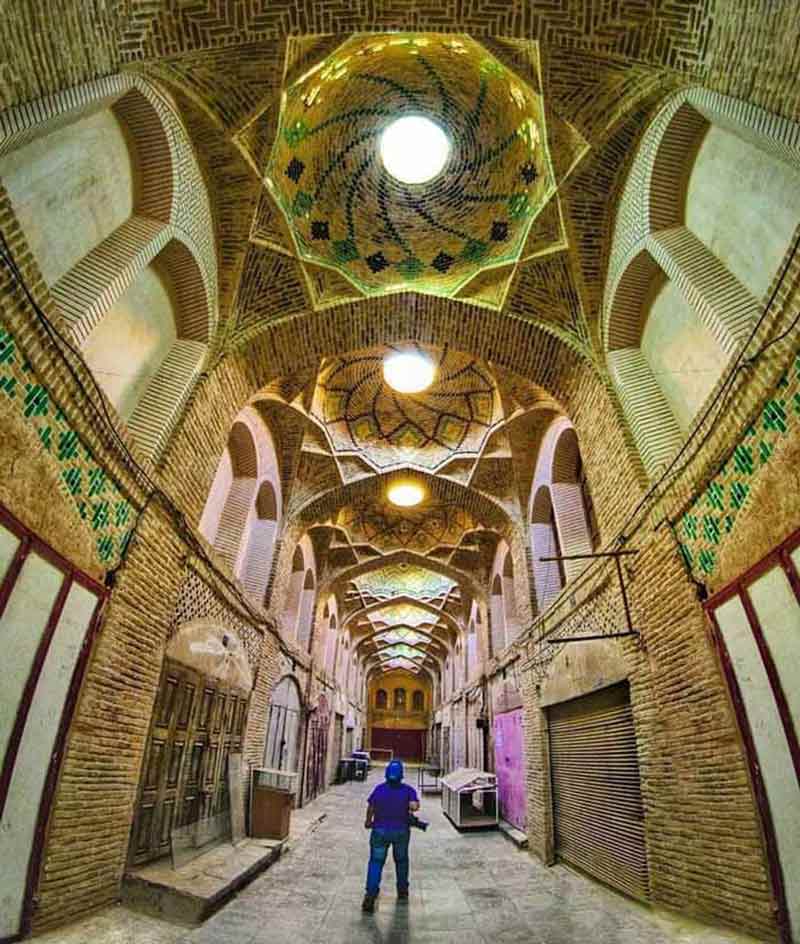 کاشی کاری و معماری بازار سردار 
