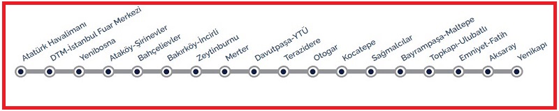 خط M1A مترو استانبول