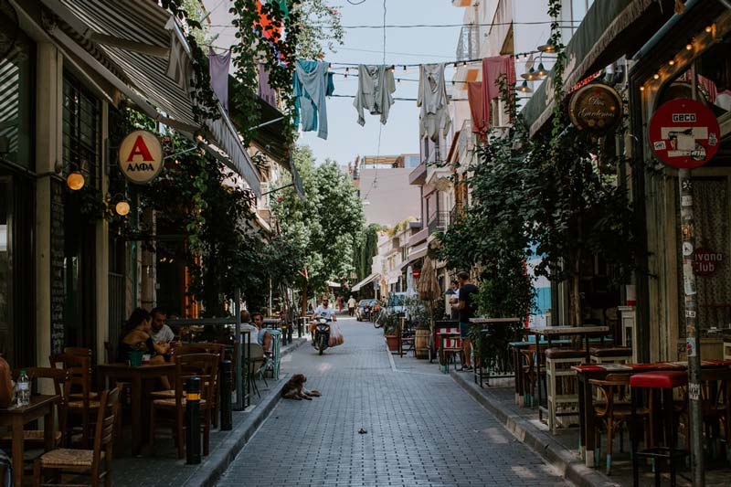 کوچه و خیابان‌های آتن