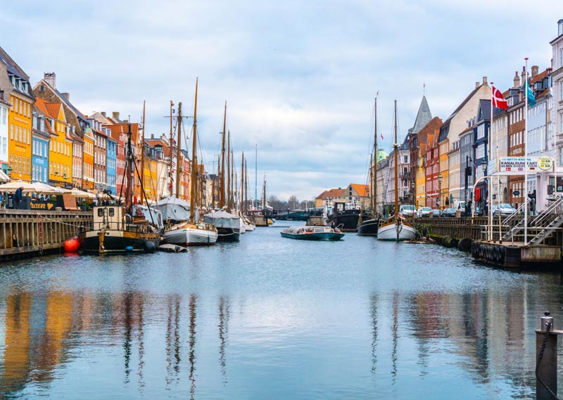 نمایی از کانال‌های آبی دانمارک