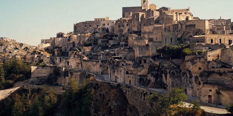 فیلم‌برداری فیلم No Time to Die در شهر مترا در ایتالیا