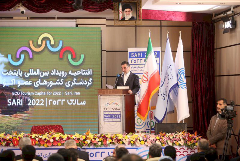 سید محمود حسینی‌پور، استاندار مازندران در آیین افتتاحیه رویداد بین‌المللی «ساری ۲۰۲۲»