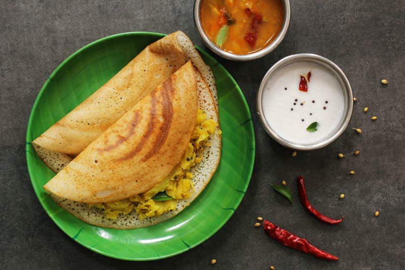 ماسالا دوسا، از غذاهای هندی
