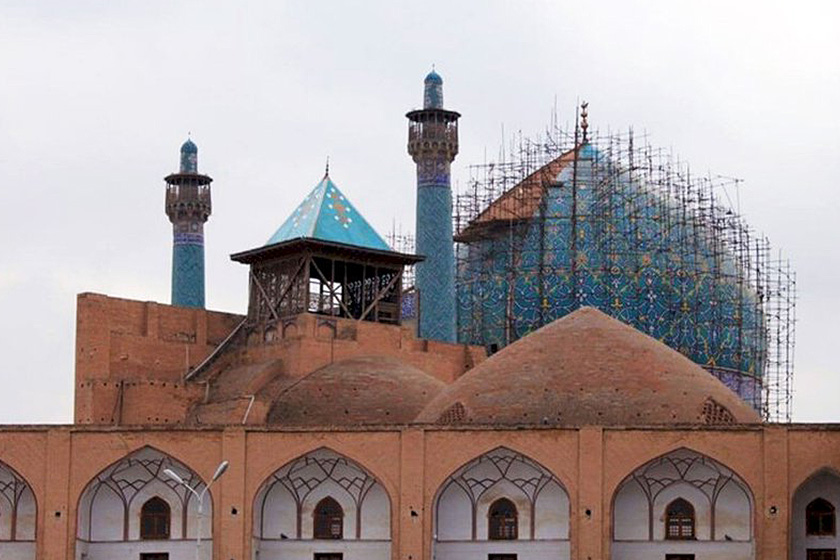 مرمت گنبد مسجد امام (ره) اصفهان به ایستگاه پایانی رسید