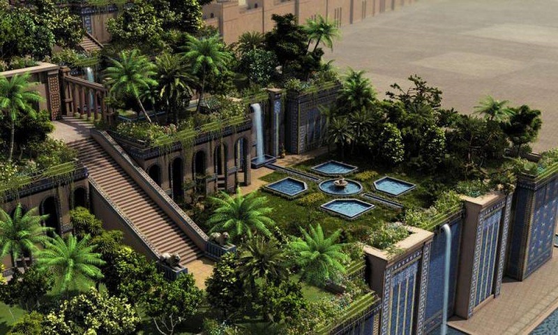 معماری و بخش‌های مختلف باغ‌های معلق بابل