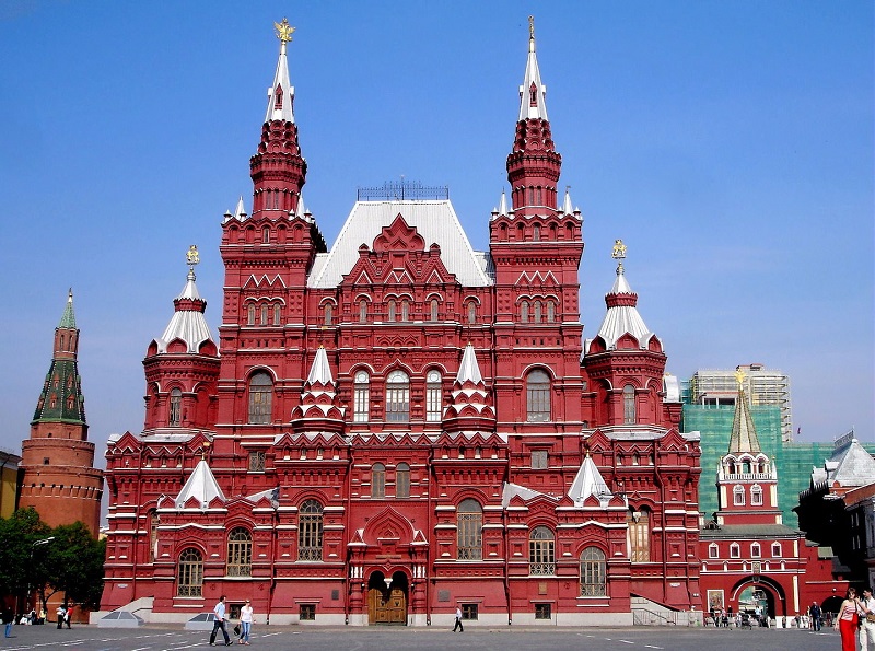 تصویر زیبای موزه تاریخی ایالت مسکو
