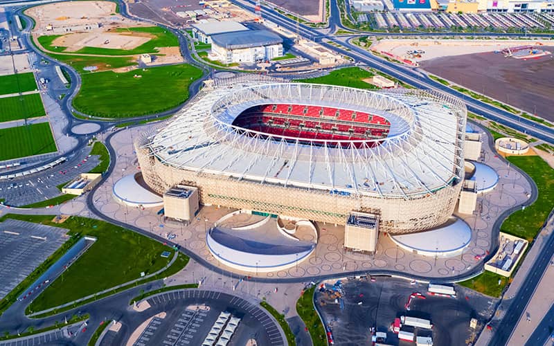 عکس هوایی از استادیوم الریان قطر