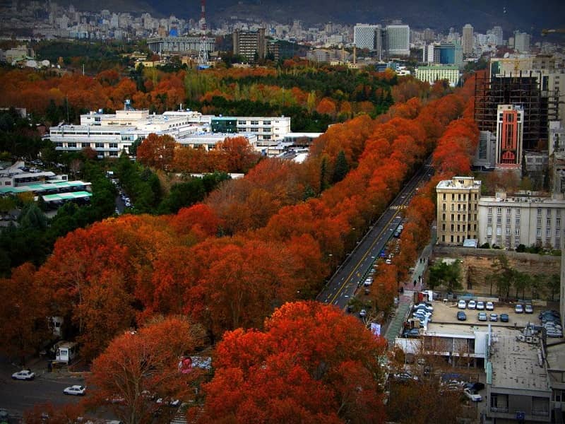 تهران در پاییز