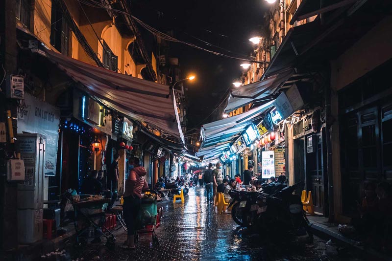 خیابان غذا در هانوی