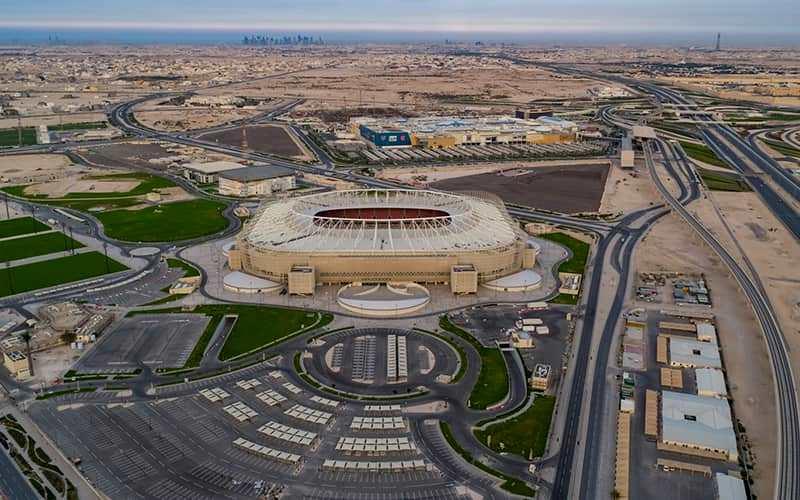 بزرگراه های اطراف استادیوم الریان قطر