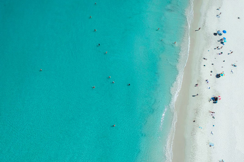 نمایی از سواحل زیبای پرت استرالیا
