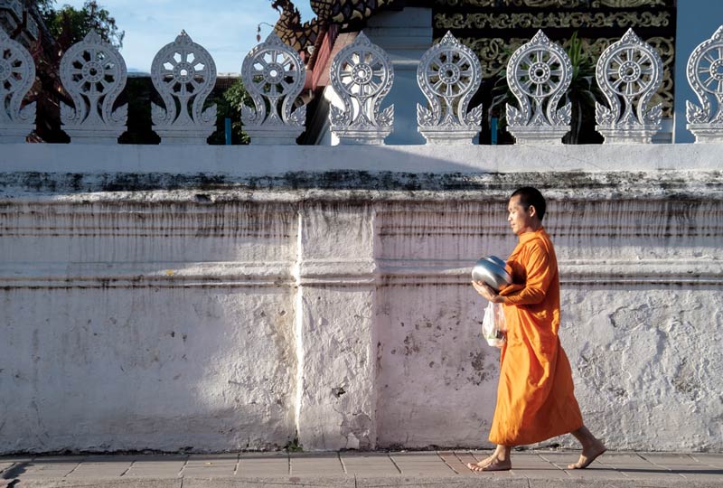 راهبان بودایی در چیانگ مای