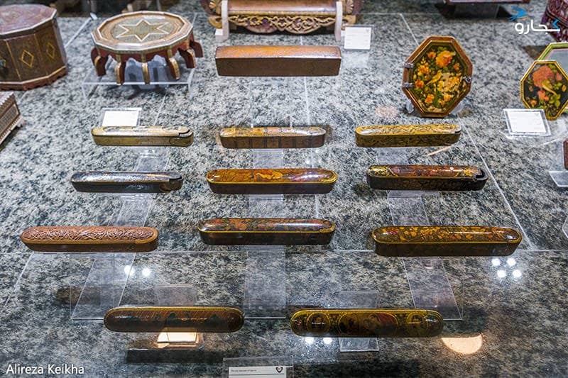 قلمدان های چوبی در موزه