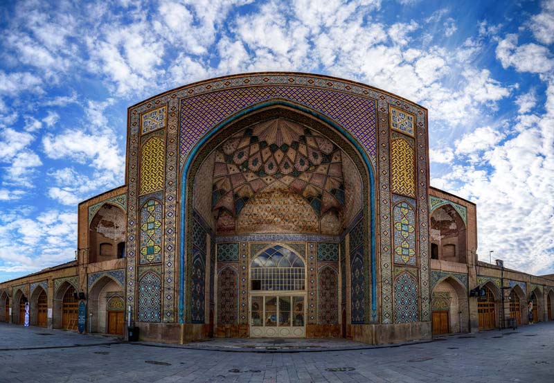 تزیینات معماری زیبا در بنای مسجد النبی قزوین