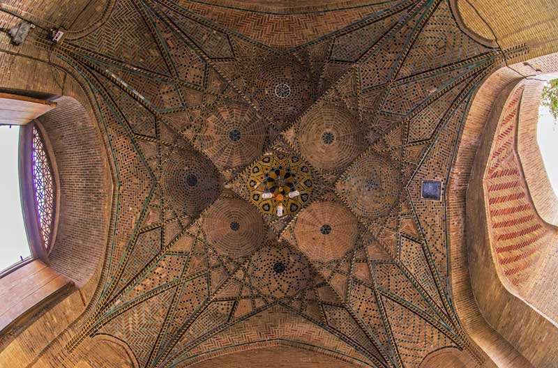 تزیینات زیبای مسجد جامع قزوین
