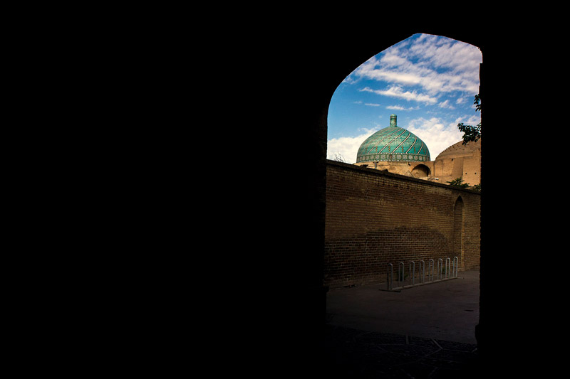 نمایی هنری از مسجد جامع قزوین
