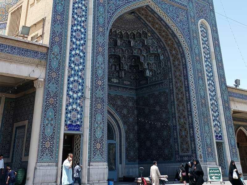 ایوان کاشیکایر مسجد اعظم قم