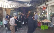 تردد مردم در بازار همدان
