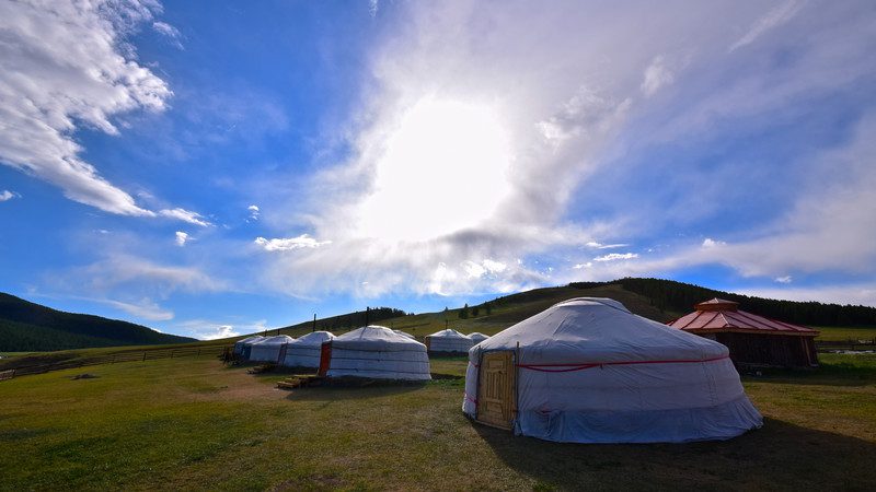 تصویری از چادرهای مغولی