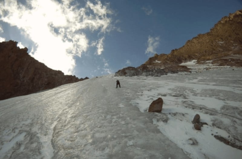 یخ نوردی در قله سبلان