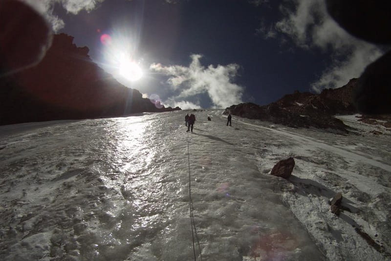 تجربه یخ نوردی در قله سبلان
