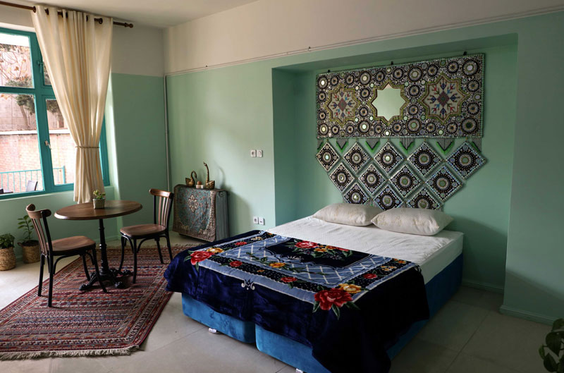 اتاق دو تخته خصوصی هاستل ایوان تهران