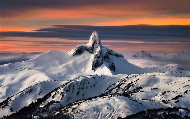 عکس کوهستان برفی