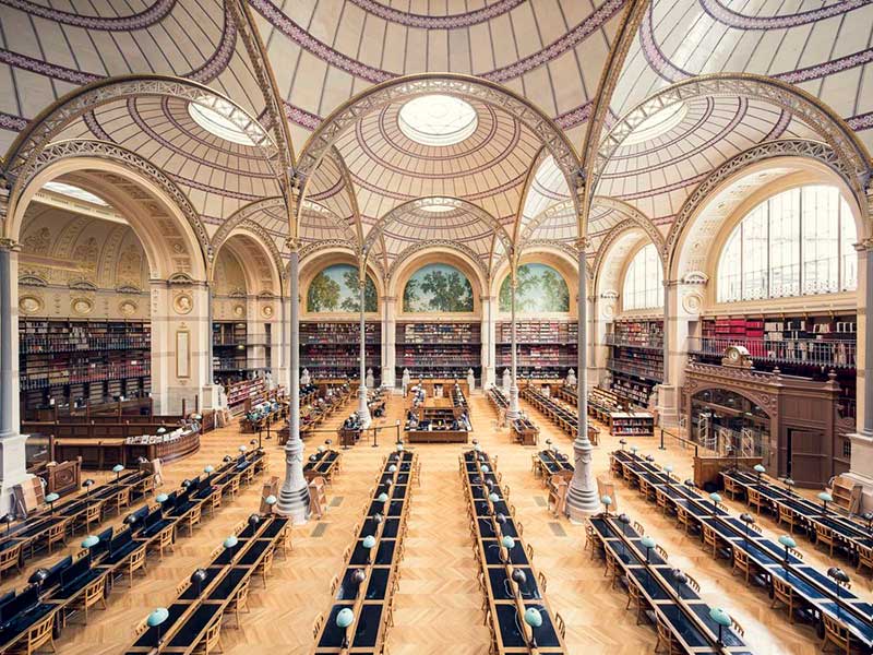 کتابخانه زیبایی با معماری خاص در پاریس؛  منبع و عکاس: Thibaud Poirier 