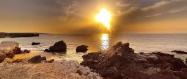 غروب خورشید در جزیره سیری؛ منبع عکس: گوگل مپ؛ عکاس: bahman kp