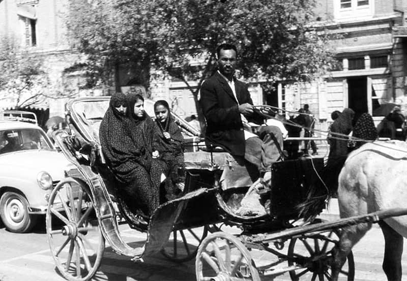 کالسکه در تهران قدیم