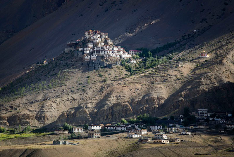 صومعه بودایی تبتی کی گومپا (Key Gompa) در ایالت هیماچال پرادش هند