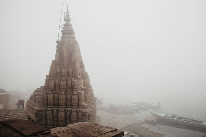 یک اثر تاریخی مخروطی شکل در هند