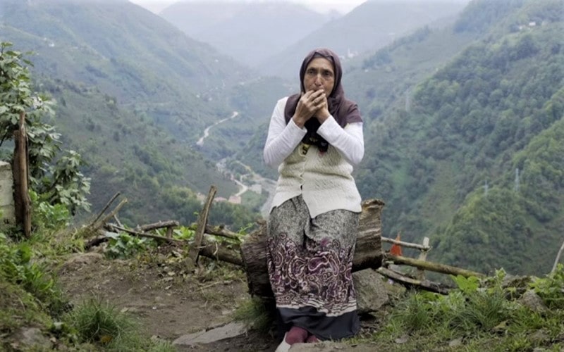 زن سالمندی در روستای کوسکوی ترکیه